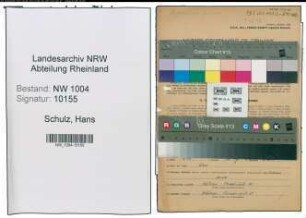 Entnazifizierung Hans Schulz , geb. 11.10.1908 (Zimmermann)
