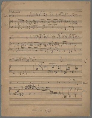 Instrumental pieces, vlc, pf, d-Moll, Fragments - BSB Mus.ms. 23198 : [caption title:] Andante molto
