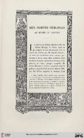 4. Pér. 15.1919: Deux primitifs néerlandais au musée du Louvre