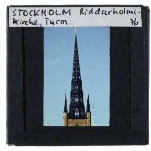 Stockholm, Riddarholmskyrkan : Turm