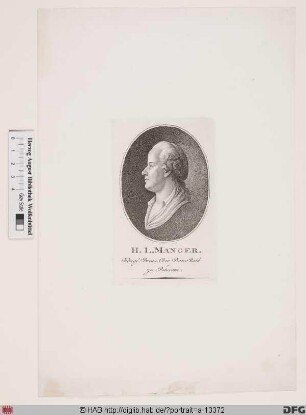 Bildnis Heinrich Ludwig Manger