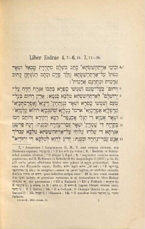 Abriss des biblischen Aramäisch : Grammatik, nach Handschriften berichtigte Texte, Wörterbuch