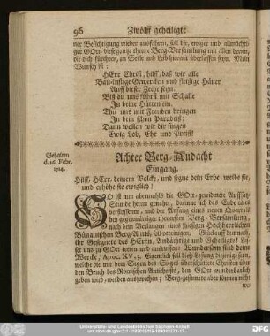Achter Berg-Andacht