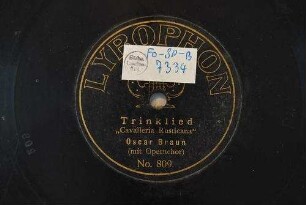 Trinklied "Cavalleria Rusticana"