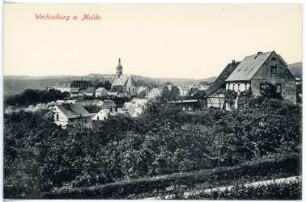 Wechselburg. Blick auf Wechselburg