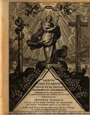 Sacrum sanctuarium crucis & patientiae crucifixorum & cruciferorum : emblematicis imaginibus laborantium & aegrotantium ornatum: artifices gloriosi novae artis bene vivendi & moriendi