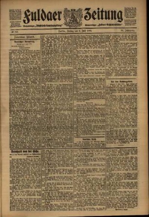 Zweite Ausgabe vom Freitag, den 09. Juli 1909.