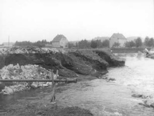 Tal der Kipper bei Türchau nach dem Hochwasser von August/September 1938 : Türchau (Turoszów (Polen)). Tal der Kipper bei Türchau nach dem Hochwasser von August/September 1938