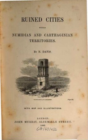 Ruined cities within Numidian and Carthaginian territories