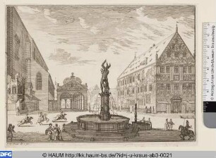 Augsburg, der Merkurbrunnen