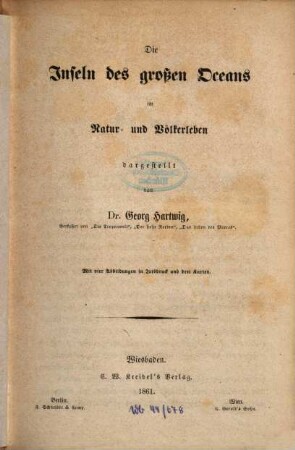 Die Inseln des großen Oceans im Natur- und Völkerleben