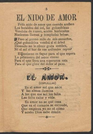 El nido de amor.