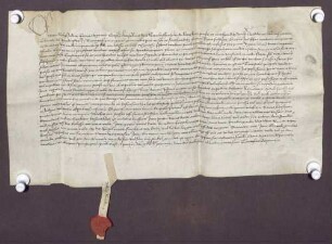 Wernlins Henselin von Leutesheim verkauft dem Conrad Armbruster von Straßburg benannte Güter zu Leutesheim um 20 Pfund Straßburger Pfennige.