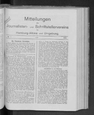 Nr. 7 : Juli 1912