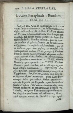 Loca ex Paraphrasi in Exodum
