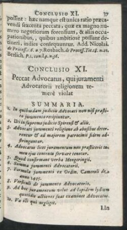 Conclusio XI. - XV.