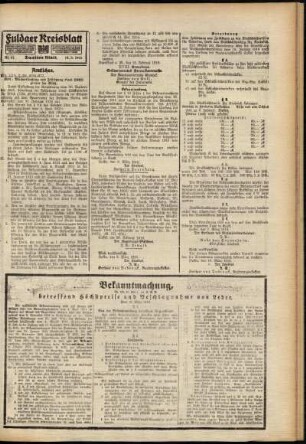 Zweite Ausgabe vom Dienstag, den 14. März 1916.