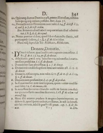 Donare, Donatio [ - ] Durus.