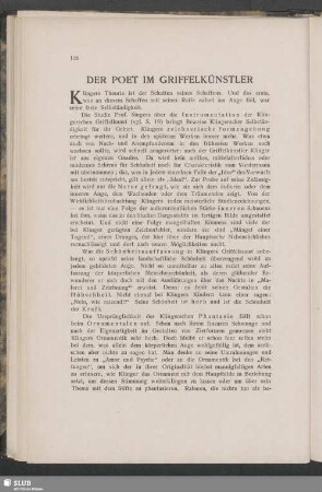 Der Poet Im Griffelkünstler