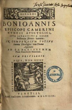 Brevis Summa in Compendium totius Summae Theologicae Divi Thomae Aquinatis