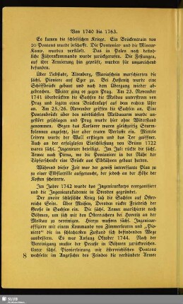 Von 1740 bis 1763