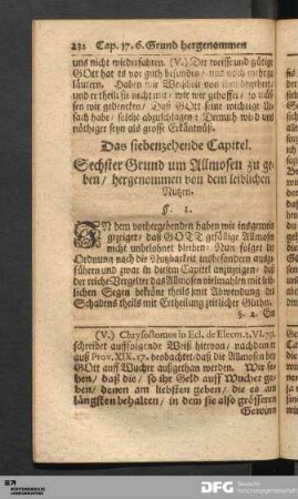 Das siebenzehende Capitel.