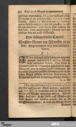 Das siebenzehende Capitel.