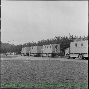 Einsatzfahrzeuge des Kerntechnischen Hilfszuges (KTH) bei einer Übung