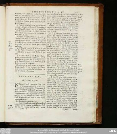 Chapitre XLVI. De l'Alliance de grace.