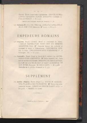Empereurs Romains