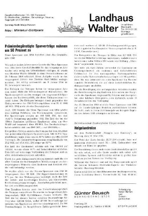 Prämienbegünstigte Sparverträge nahmen um 50 Prozent zu