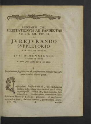 [Volumen III.]