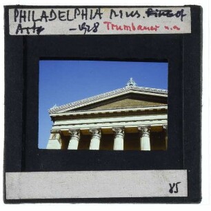 Philadelphia, Museum of Art : Jennwein, "Western Civilization" im Tympanon des Portikus