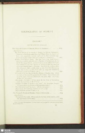 Bibliography Of Hamlet