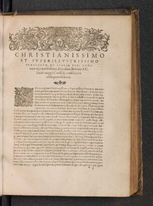 Christianissimo et Superillustrissimo Francorum