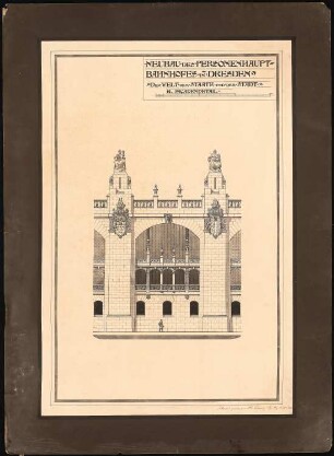 Hauptbahnhof, Dresden: Fassadendetail