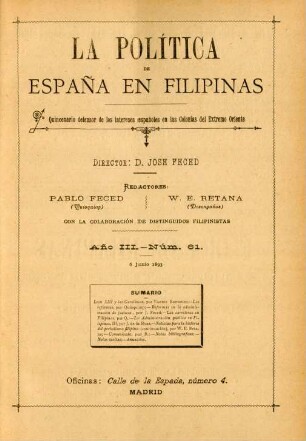Núm. 61. 6 Junio 1893