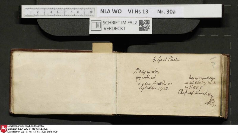 Stammbuch des U. J. Schrader aus Hannover
