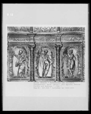 Relief: Apostel Petrus, Paulus und Andreas