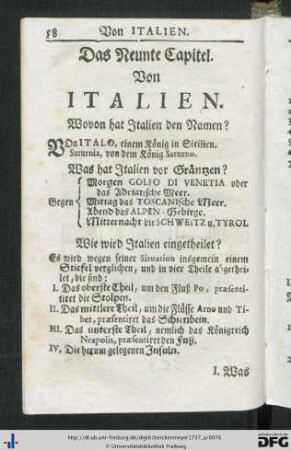 Das Neunte Kapitel.
