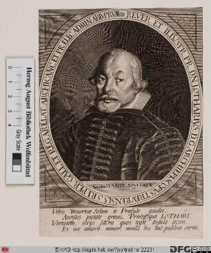 Bildnis Lothar (von Metternich), 1599-1623 Kurfürst u. Erzbischof von Trier