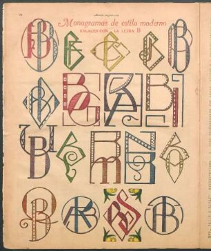 Monogramas de estilo moderno [Dibujos] : Enlaces con la letra B