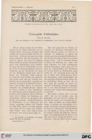 Norwegische Volksindustrie, [1]