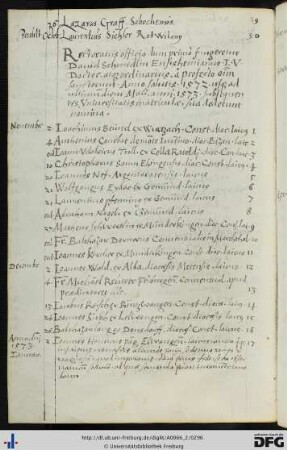 [fol. 147] Rektorat David Schmidlin 1572/73
