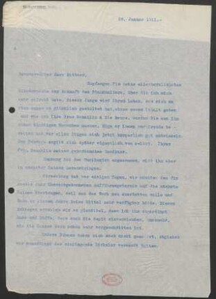 Brief an Julius Bittner : 26.01.1911