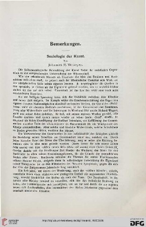 Soziologie der Kunst