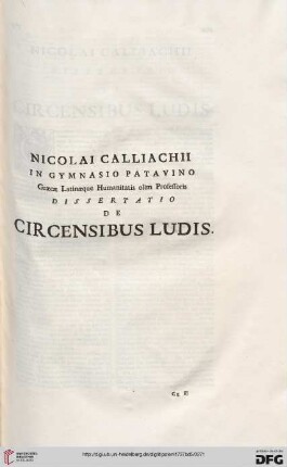 De circenisibus ludis