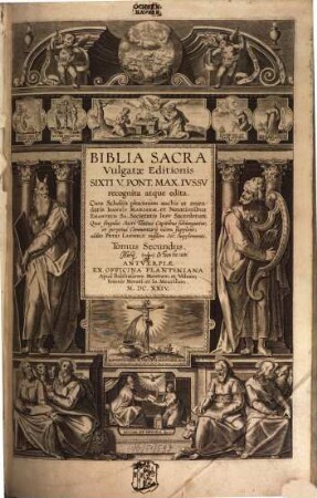 Biblia Sacra Vulgatae Editionis : Sixti V. Pont. Max. Ivssv recognita atque edita, 2