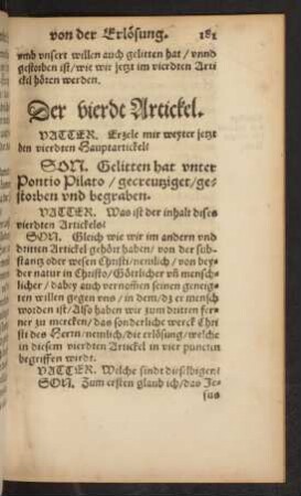 Der vierdt Artickel.