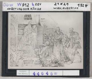 Albrecht Dürer: Anbetung der Könige. Wien, Albertina